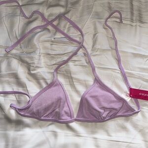 nwt terry bikini top